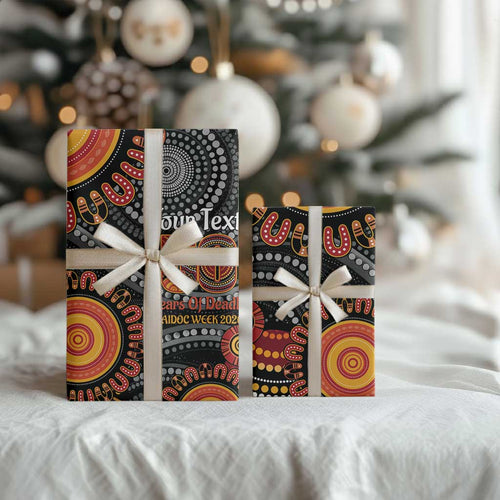 NAIDOC Week 50 Years Deadly Personalised Wrapping Paper Aboriginal Art