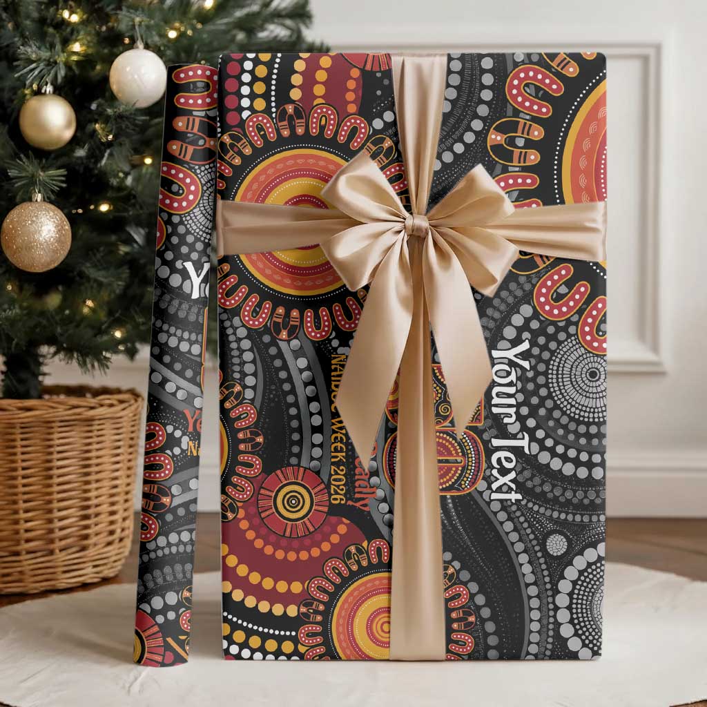 NAIDOC Week 50 Years Deadly Personalised Wrapping Paper Aboriginal Art