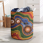 Australia NAIDOC Week 2026 Laundry Basket 50 Years of Deadly Dhari Snake Aboriginal Art