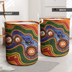 Australia NAIDOC Week 2026 Laundry Basket 50 Years of Deadly Dhari Snake Aboriginal Art