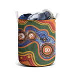 Australia NAIDOC Week 2026 Laundry Basket 50 Years of Deadly Dhari Snake Aboriginal Art