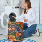 Australia NAIDOC Week 2026 Laundry Basket 50 Years of Deadly Dhari Snake Aboriginal Art