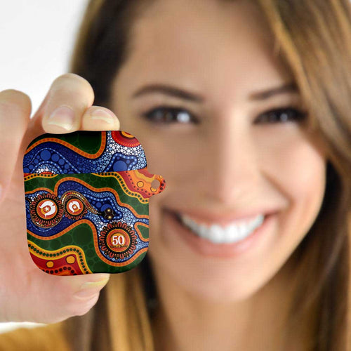 Australia NAIDOC Week 2026 AirPods Case 50 Years of Deadly Dhari Snake Aboriginal Art