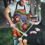 Australia NAIDOC Week 2026 Apron 50 Years of Deadly Dhari Snake Aboriginal Art