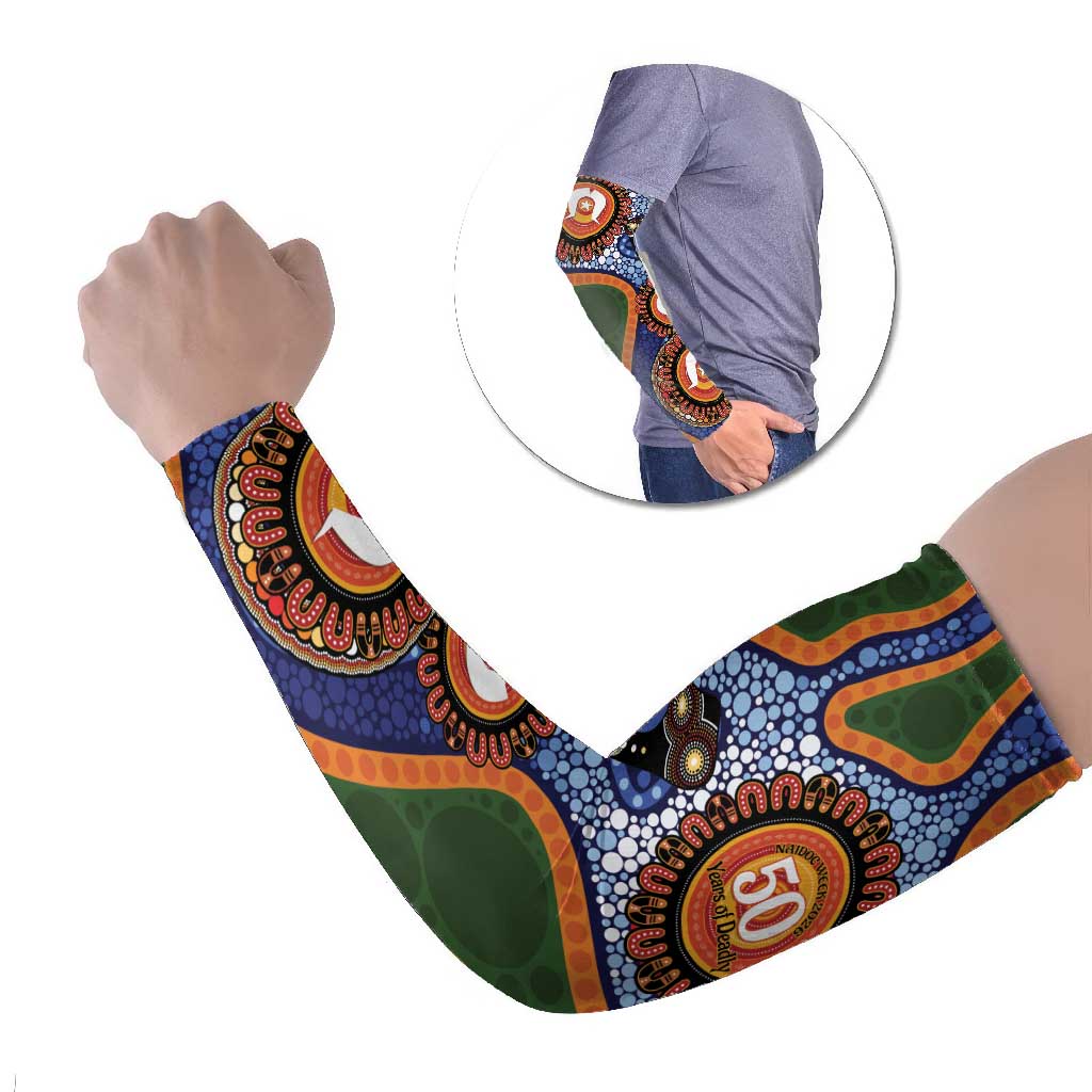Australia NAIDOC Week 2026 Arm Sleeves 50 Years of Deadly Dhari Snake Aboriginal Art
