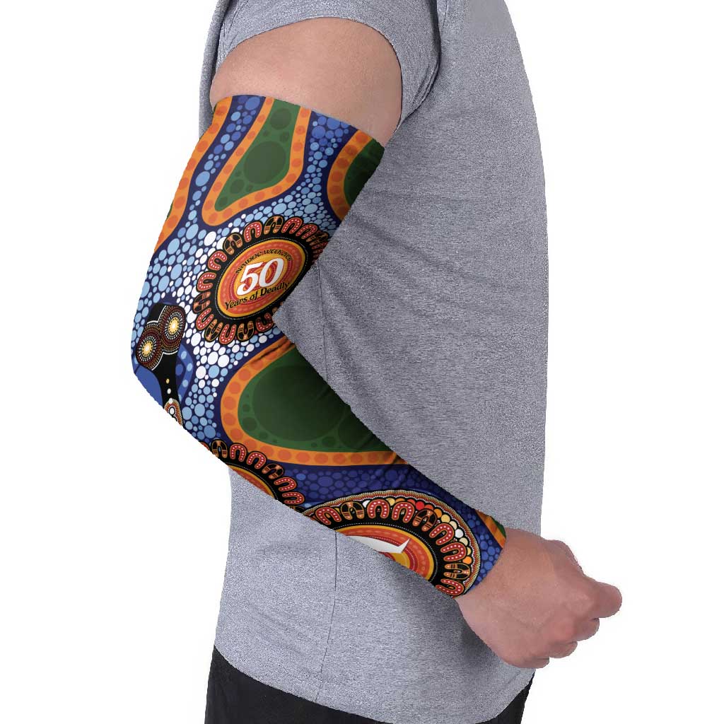 Australia NAIDOC Week 2026 Arm Sleeves 50 Years of Deadly Dhari Snake Aboriginal Art