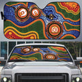 Australia NAIDOC Week 2026 Auto Sun Shade 50 Years of Deadly Dhari Snake Aboriginal Art