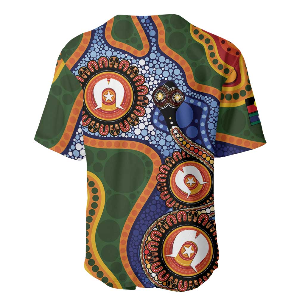 Australia NAIDOC Week 2026 Baseball Jersey 50 Years of Deadly Dhari Snake Aboriginal Art
