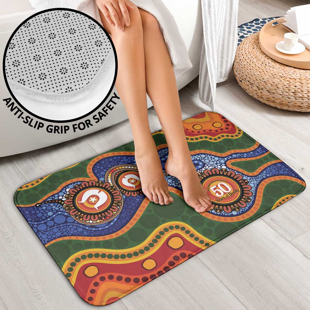 Australia NAIDOC Week 2026 Bathroom Set 50 Years of Deadly Dhari Snake Aboriginal Art