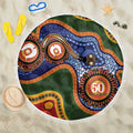 Australia NAIDOC Week 2026 Beach Blanket 50 Years of Deadly Dhari Snake Aboriginal Art