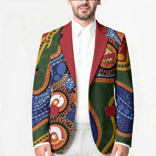 Australia NAIDOC Week 2026 Blazer 50 Years of Deadly Dhari Snake Aboriginal Art