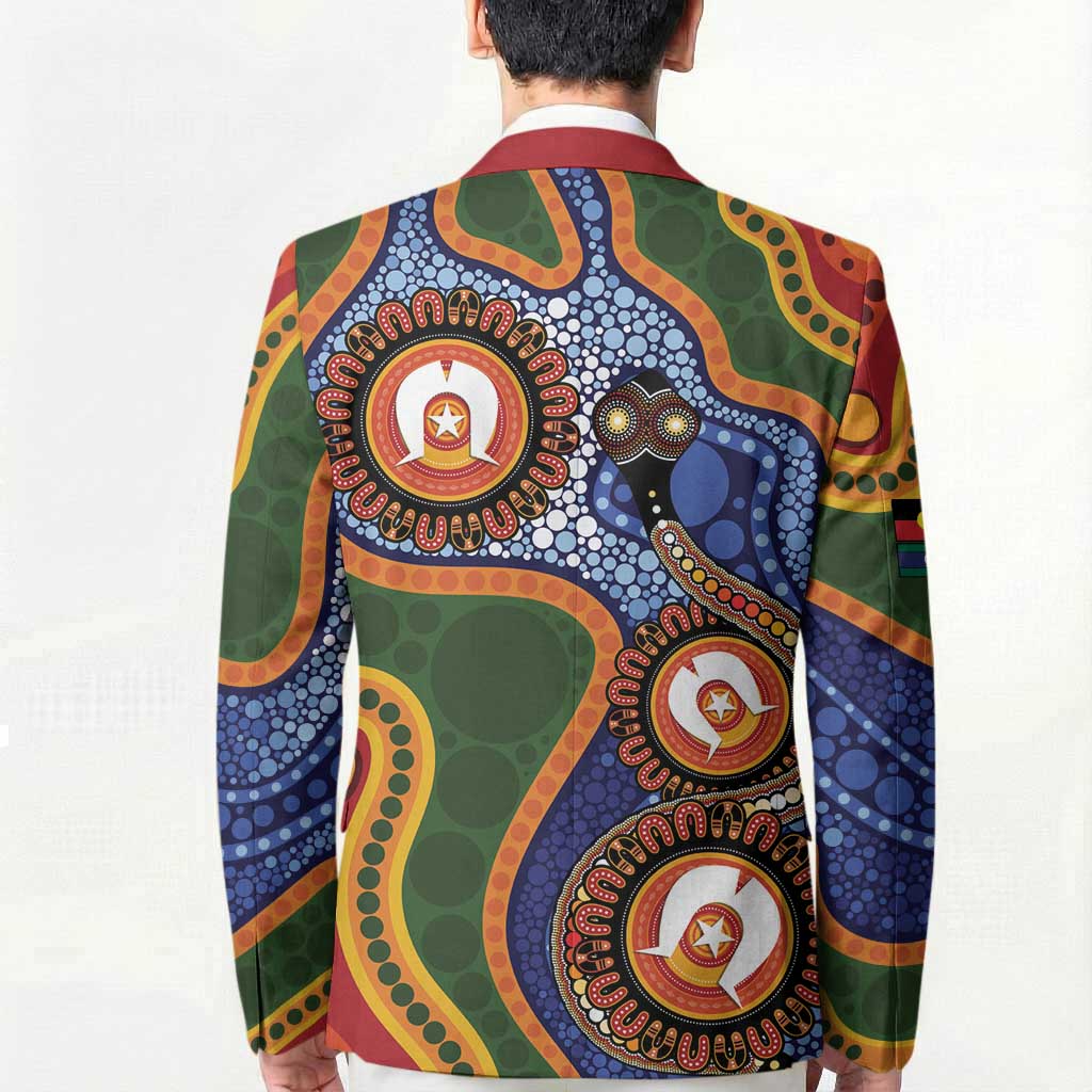 Australia NAIDOC Week 2026 Blazer 50 Years of Deadly Dhari Snake Aboriginal Art