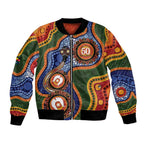 Australia NAIDOC Week 2026 Bomber Jacket 50 Years of Deadly Dhari Snake Aboriginal Art