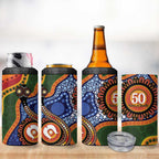 Australia NAIDOC Week 2026 4 in 1 Can Cooler Tumbler 50 Years of Deadly Dhari Snake Aboriginal Art