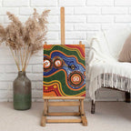 Australia NAIDOC Week 2026 Canvas Wall Art 50 Years of Deadly Dhari Snake Aboriginal Art