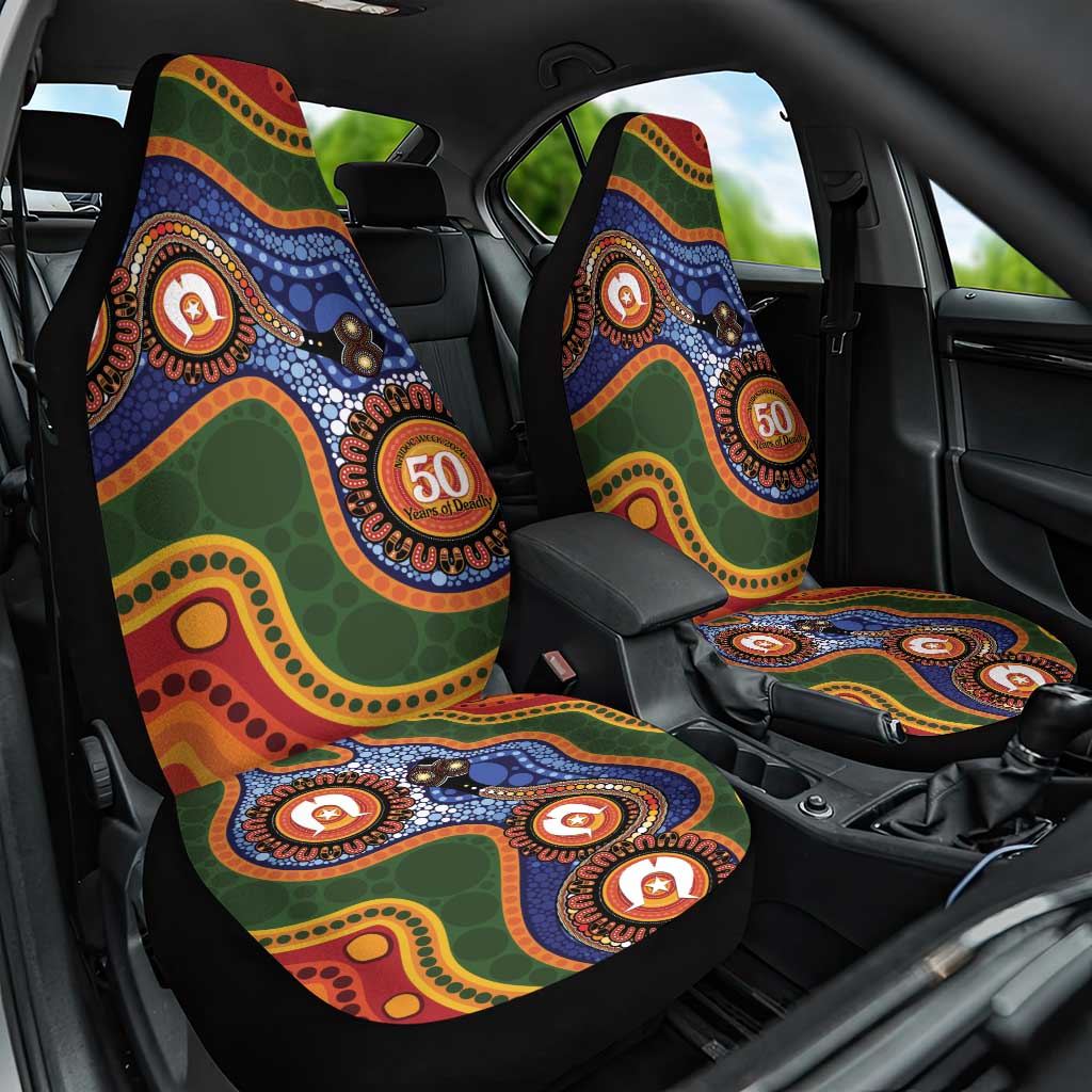 Australia NAIDOC Week 2026 Car Seat Cover 50 Years of Deadly Dhari Snake Aboriginal Art