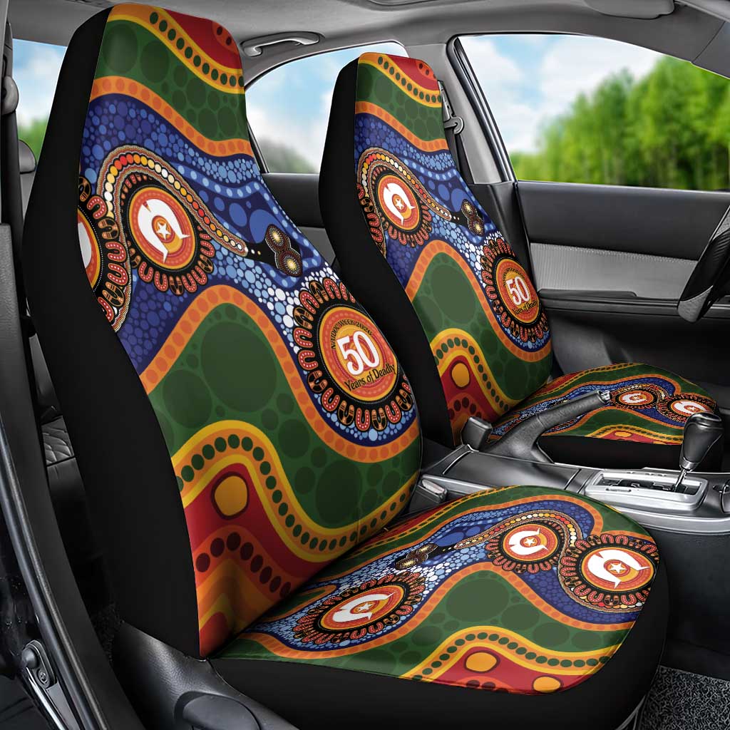 Australia NAIDOC Week 2026 Car Seat Cover 50 Years of Deadly Dhari Snake Aboriginal Art