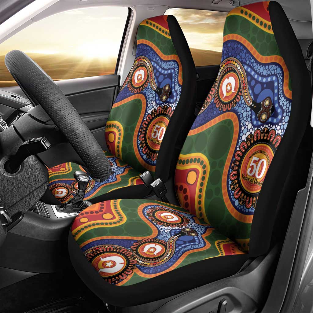 Australia NAIDOC Week 2026 Car Seat Cover 50 Years of Deadly Dhari Snake Aboriginal Art
