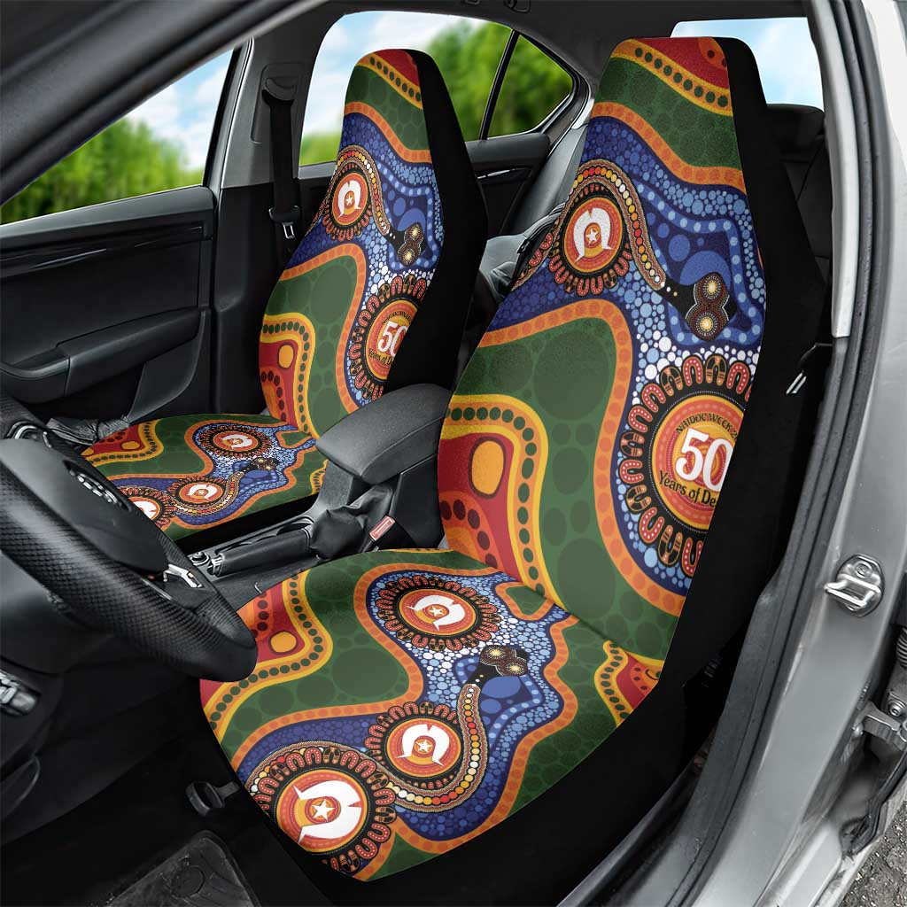 Australia NAIDOC Week 2026 Car Seat Cover 50 Years of Deadly Dhari Snake Aboriginal Art
