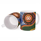 Australia NAIDOC Week 2026 Ceramic Mug 50 Years of Deadly Dhari Snake Aboriginal Art