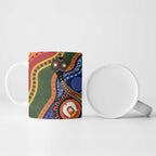 Australia NAIDOC Week 2026 Ceramic Mug 50 Years of Deadly Dhari Snake Aboriginal Art