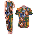 Australia NAIDOC Week 2026 Couples Matching Tank Maxi Dress and Hawaiian Shirt 50 Years of Deadly Dhari Snake Aboriginal Art