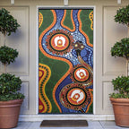 Australia NAIDOC Week 2026 Door Cover 50 Years of Deadly Dhari Snake Aboriginal Art