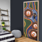 Australia NAIDOC Week 2026 Door Cover 50 Years of Deadly Dhari Snake Aboriginal Art