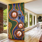 Australia NAIDOC Week 2026 Door Cover 50 Years of Deadly Dhari Snake Aboriginal Art