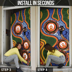 Australia NAIDOC Week 2026 Door Cover 50 Years of Deadly Dhari Snake Aboriginal Art