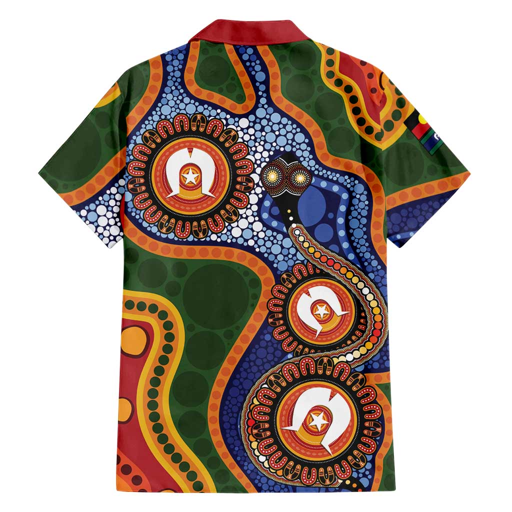 Australia NAIDOC Week 2026 Family Matching Mermaid Dress and Hawaiian Shirt 50 Years of Deadly Dhari Snake Aboriginal Art