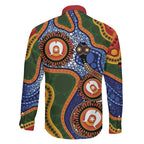 Australia NAIDOC Week 2026 Family Matching Puletasi and Hawaiian Shirt 50 Years of Deadly Dhari Snake Aboriginal Art