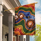 Australia NAIDOC Week 2026 Garden Flag 50 Years of Deadly Dhari Snake Aboriginal Art