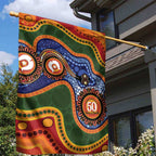 Australia NAIDOC Week 2026 Garden Flag 50 Years of Deadly Dhari Snake Aboriginal Art