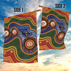 Australia NAIDOC Week 2026 Garden Flag 50 Years of Deadly Dhari Snake Aboriginal Art