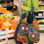 Australia NAIDOC Week 2026 Grocery Bag 50 Years of Deadly Dhari Snake Aboriginal Art