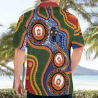 Australia NAIDOC Week 2026 Hawaiian Shirt 50 Years of Deadly Dhari Snake Aboriginal Art