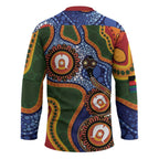 Australia NAIDOC Week 2026 Hockey Jersey 50 Years of Deadly Dhari Snake Aboriginal Art