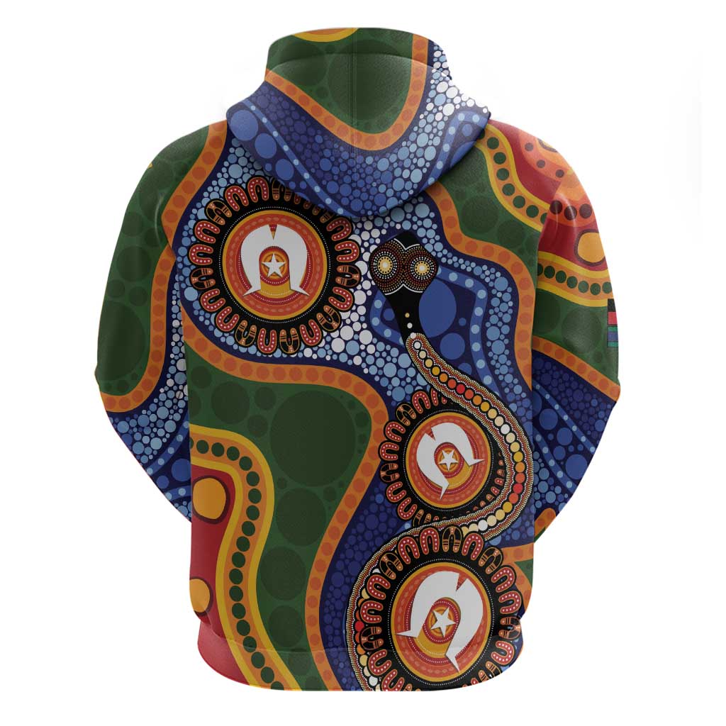 Australia NAIDOC Week 2026 Hoodie 50 Years of Deadly Dhari Snake Aboriginal Art