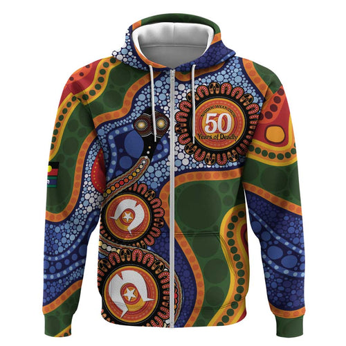Australia NAIDOC Week 2026 Hoodie 50 Years of Deadly Dhari Snake Aboriginal Art
