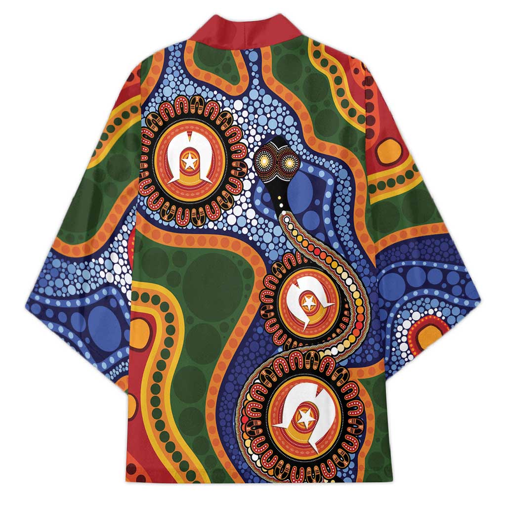 Australia NAIDOC Week 2026 Kimono 50 Years of Deadly Dhari Snake Aboriginal Art