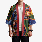 Australia NAIDOC Week 2026 Kimono 50 Years of Deadly Dhari Snake Aboriginal Art