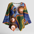 Australia NAIDOC Week 2026 Kimono Sleeve Blouse 50 Years of Deadly Dhari Snake Aboriginal Art