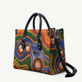 Australia NAIDOC Week 2026 Leather Bag 50 Years of Deadly Dhari Snake Aboriginal Art
