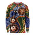 Australia NAIDOC Week 2026 Long Sleeve Shirt 50 Years of Deadly Dhari Snake Aboriginal Art
