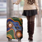 Australia NAIDOC Week 2026 Luggage Cover 50 Years of Deadly Dhari Snake Aboriginal Art