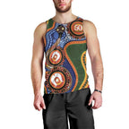 Australia NAIDOC Week 2026 Men Tank Top 50 Years of Deadly Dhari Snake Aboriginal Art