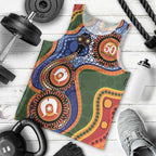 Australia NAIDOC Week 2026 Men Tank Top 50 Years of Deadly Dhari Snake Aboriginal Art
