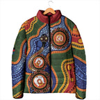 Australia NAIDOC Week 2026 Padded Jacket 50 Years of Deadly Dhari Snake Aboriginal Art