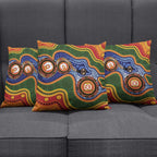 Australia NAIDOC Week 2026 Pillow Cover 50 Years of Deadly Dhari Snake Aboriginal Art